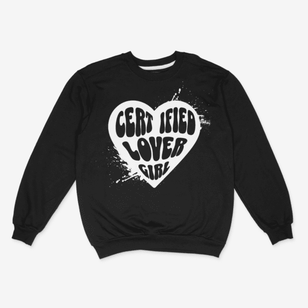 Certified Lover Girl Crewneck (B/W) - Image 2